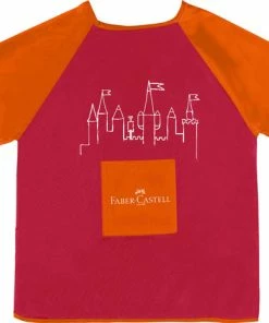 Billig 🎁 Faber-Castell Malschürze Für Kinder Farbe Rot 🔔