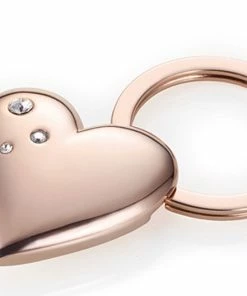 Rabatt 🎉 Troika Schlüsselanhänger Bauchiges Herz Made With Swarovski® Elements Rose-gold 👏
