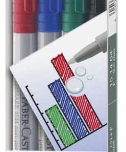 Schlussverkauf 😍 Faber-Castell Marker Multimark Non-perm. F 4er Etui 👏