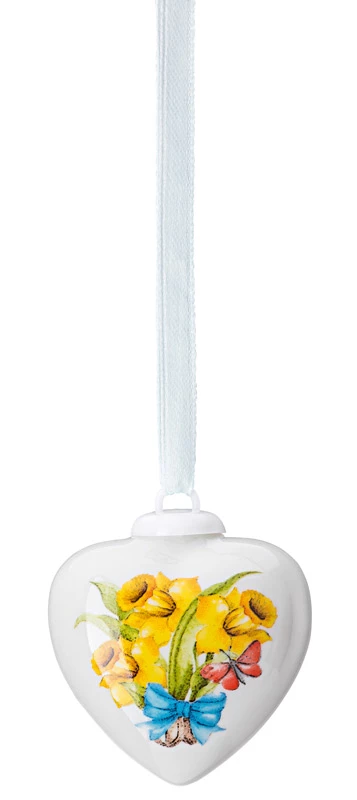 Coupon 👍 Hutschenreuther Porzellan-Mini-Herz Frühlingsgrüsse Osterglocken 😉