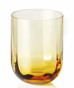 Brandneu ❤️ Dibbern Rotondo Optic Glas 0,25 L Bernstein 😀