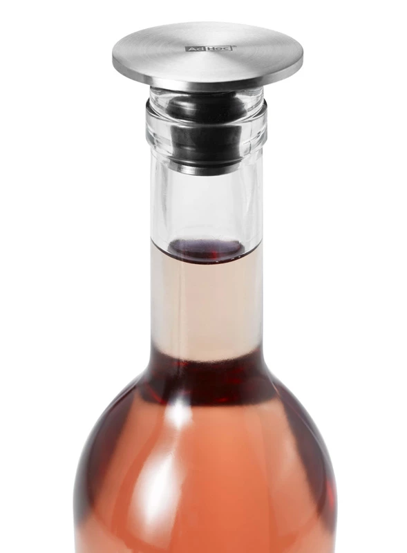 Großhandel 💯 AdHoc Flaschenverschluss Champ Edelstahl/Silikon Ø 4,5 Cm, H 3 Cm 🎁 - Image 2