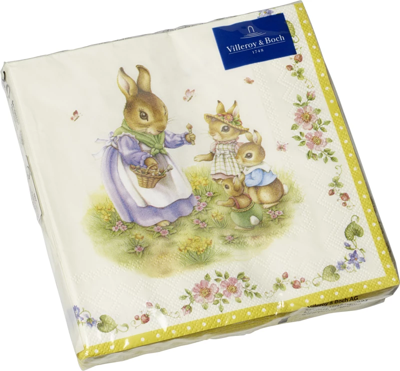Schlussverkauf ✔️ Villeroy & Boch Villeroy & Boch Lunch Serviette Familie 33x33cm ✔️