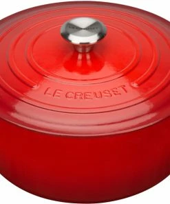 Angebote 😍 Le Creuset Bräter Rund Signature 20 Cm Kirschrot ⌛