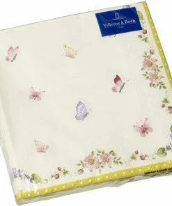 Schlussverkauf ❤️ Villeroy & Boch Villeroy & Boch Lunch Serviette Schmetterling 33x33cm 🎁