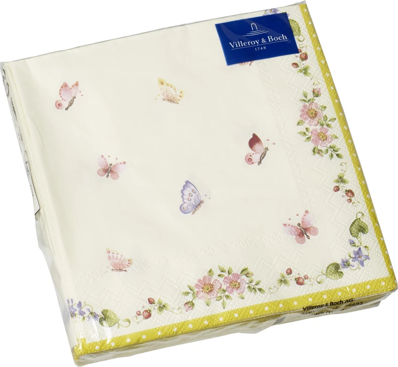 Schlussverkauf ❤️ Villeroy & Boch Villeroy & Boch Lunch Serviette Schmetterling 33x33cm 🎁