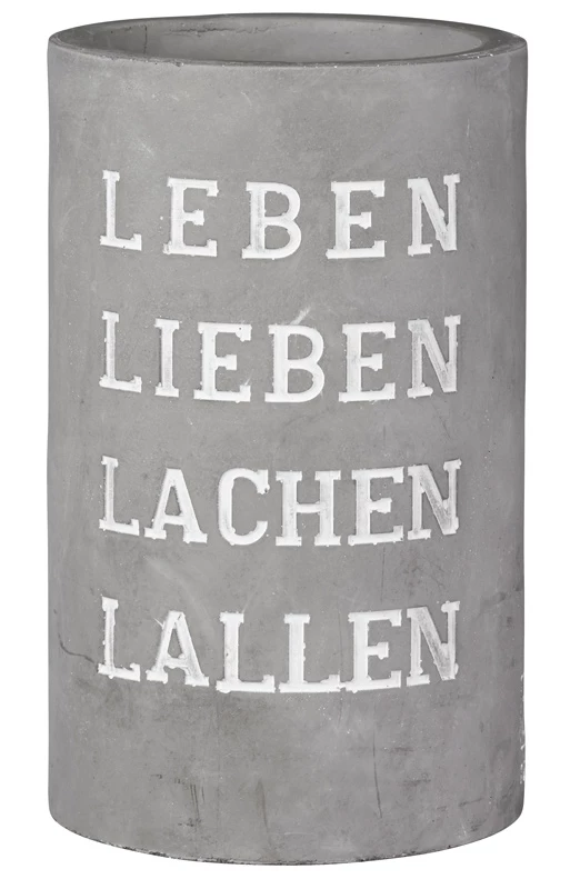 Billig 🥰 Räder P.e.t. Vino Beton Weinkühler Leben Lieben H 14 Cm,21 Cm Hoch 🥰