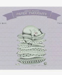 Billig ⌛ Legami Schreibblock 19x11cm Paper Thoughts Cat ⌛